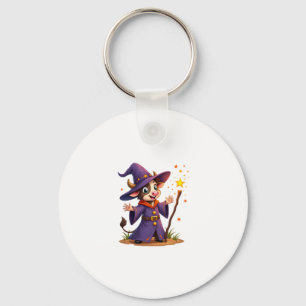 Moo-Gician the Cow Sorcerer Key Ring
