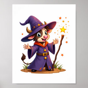Moo-Gician the Cow Sorcerer Poster