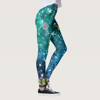 Moo Hoo Ha Ha! Art by Micheal Leggings