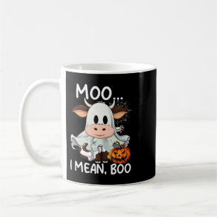 Moo I Mean Boo Cow Coffee Mug