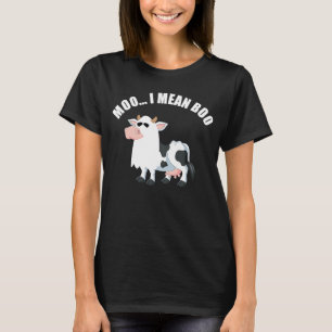 Moo I mean boo cow halloween T-Shirt