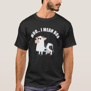 Moo I mean boo cow halloween T-Shirt