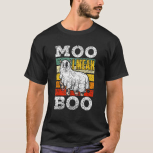 Moo I Mean Boo Ghost Cows Cow Halloween T-Shirt