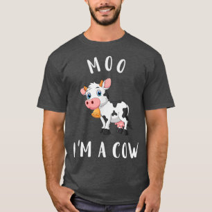 Moo I'm A Cow Farmer Butcher Milk Funny Farmer Cow T-Shirt