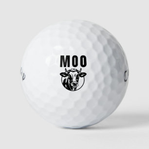 Moo I'm A Cow Funny Farm Golf Balls