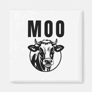 Moo I'm A Cow Funny Farm Magnet