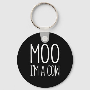 Moo Im A Cow Gift Key Ring