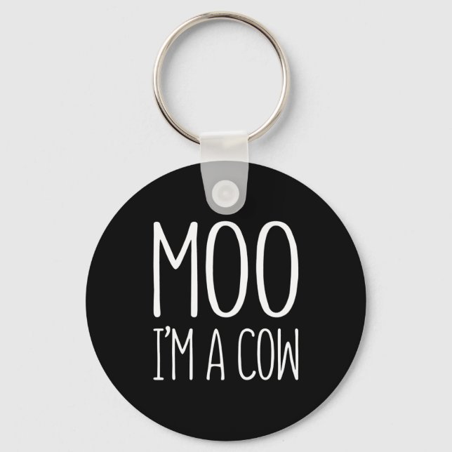 Moo Im A Cow Gift Key Ring (Front)