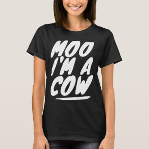 Moo I'm A Cow Halloween Birthday Costume 2 T-Shirt