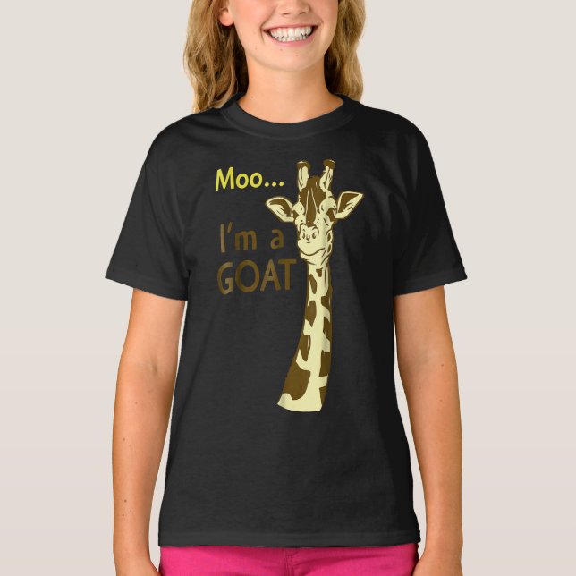 moo im a goat  cool|Gift for goat lover T-Shirt (Front)