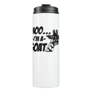 Moo... I'm A Goat Wildlife Zoogoer Funny Giraffe Z Thermal Tumbler
