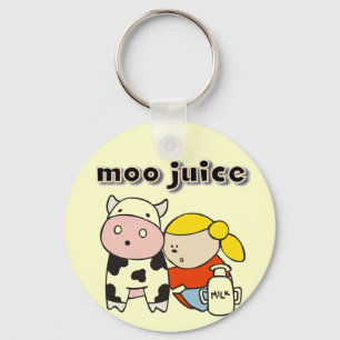 Moo Juice Tshirts and Gifts Key Ring