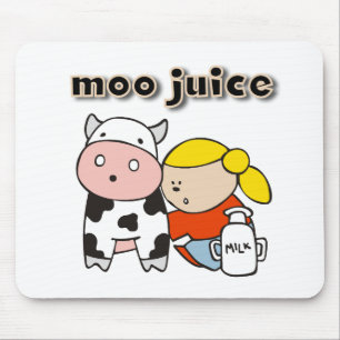 Moo Juice Tshirts and Gifts Mouse Mat