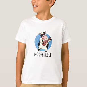 Moo-kulele Funny Ukulele Cow Pun  T-Shirt