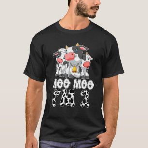 Moo Moo Im Two Cow Birthday Kid 2 Year Old 2nd Bir T-Shirt