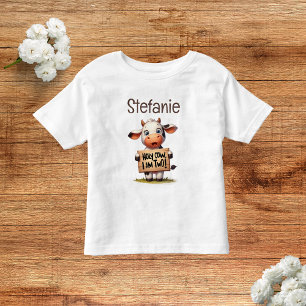 Moo-Moo I'm Two! Toddler T-Shirt