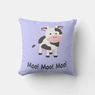 Moo Moo Moo Cute Cartoon Cow Cushion