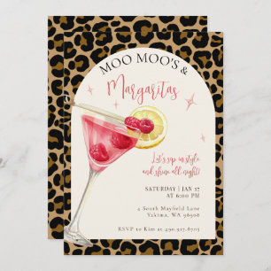 Moo Moos And Margaritas Party Invitation