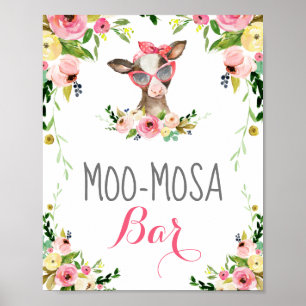Moo-Mosa Bar Poster