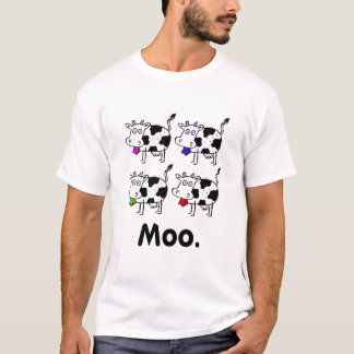 MOO. - Multicolored Cow Shirt