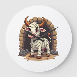 Moo-Mummy Returns Large Clock