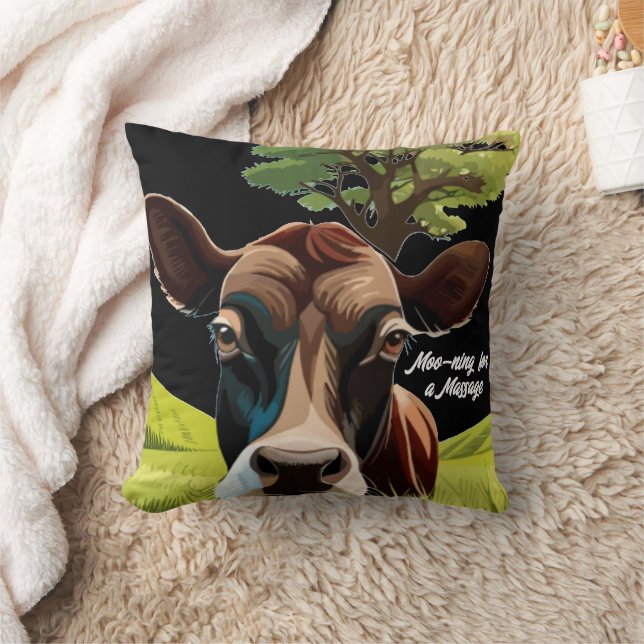 Moo-ning for a Massage Cushion (Blanket)