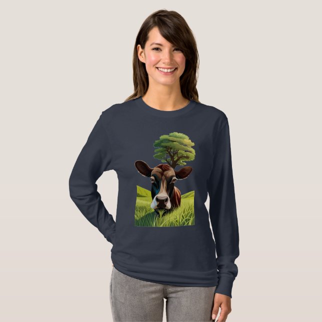 Moo-ning for a Massage T-Shirt (Front Full)