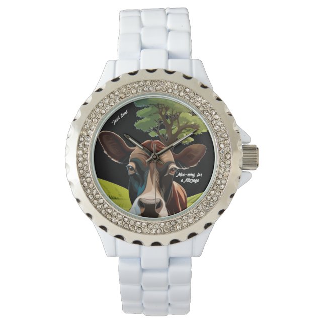 Moo-ning for a Massage Watch (Front)