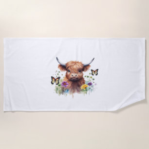 Moo-rry Christmas Classic T-Shirt Beach Towel