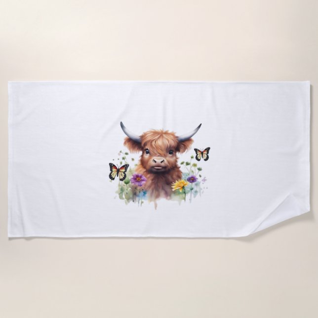 Moo-rry Christmas Classic T-Shirt Beach Towel (Front)