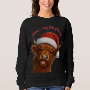 Moo-rry ChristmasT-Shirt Sweatshirt