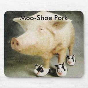 Moo-Shoe Pork Mouse Mat