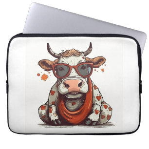 🔌💻 "Moo-Tech" Cow Print Electronics Bag 💻🔌