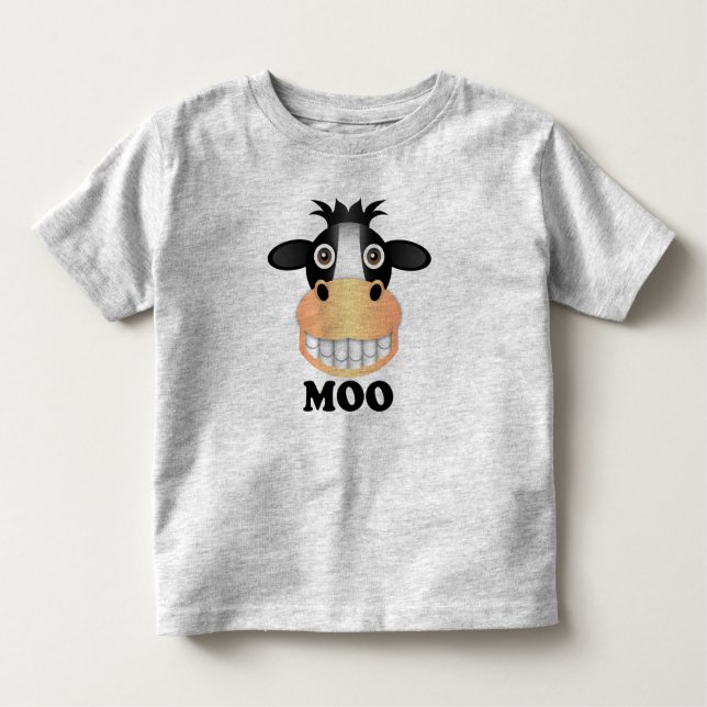 Moo - Toddler Fine Jersey T-Shirt Toddler T-Shirt (Front)