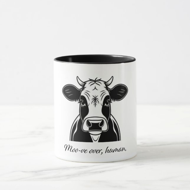 Moo-ve over, human mug (Center)