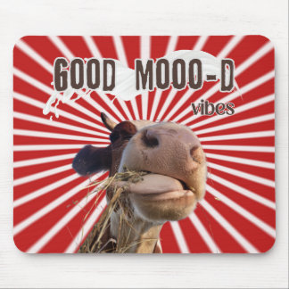 Moo-ve Through Work: Good Moo-d Vibes Mouse Mat