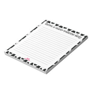 Moo-velous Cow Print Lined Stationery Notepad