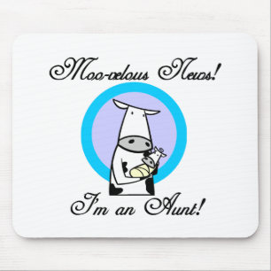 Moo-velous New Aunt Tshirts and Gifts Mouse Mat