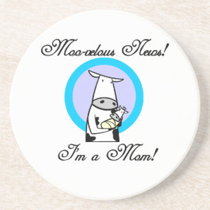 Moo-velous New Mum Gifts Coaster