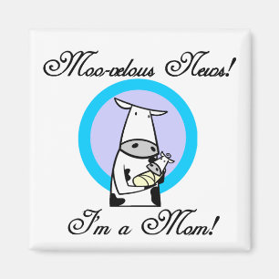 Moo-velous New Mum Tshirts and Gifts Magnet