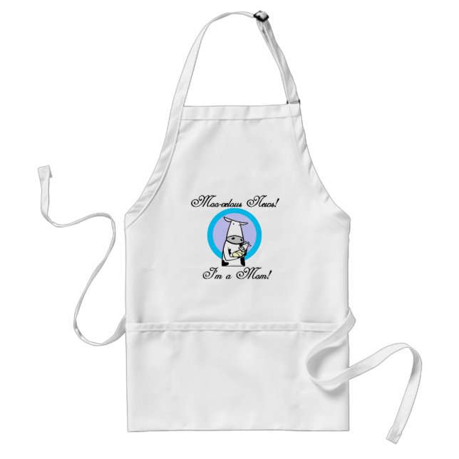 Moo-velous New Mum Tshirts and Gifts Standard Apron (Front)