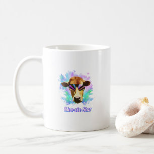 Moo-vie Star Cow Funny Humourous Coffee Mug