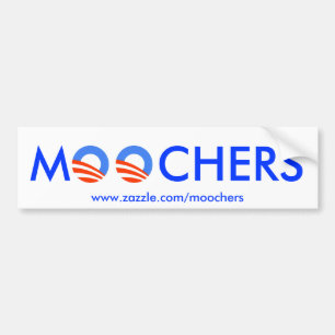 Moochers bumper sticker on white