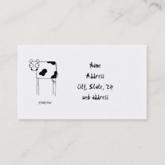 MooCow business card