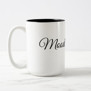 Mood: flickering. Two-Tone coffee mug