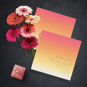 Mood Gradient Wedding Hot Summer ID741 Invitation