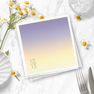Mood Gradient Wedding Indigo Sunset ID741 Napkin