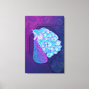 Mood maiden, spiritual, newage,  bohemian canvas print