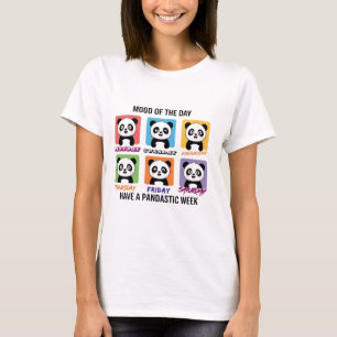 Mood of the Day Cute Panda Illustration Kawaii T-Shirt