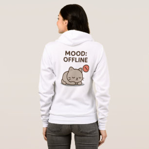 Mood: Offline – Funny Cartoon Offline Design Hoodie